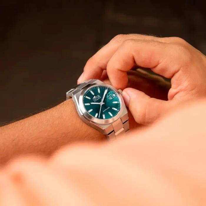 Montre - LOTUS - 18996/4 - Automatique - Cadran Bleu Pétrole - Acier Inoxydable