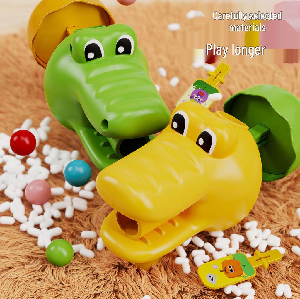 Children's Crocodile Shooting Marble Game: Interactive Parent-Child Educational Toy