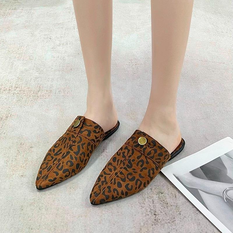 Модные осенние новые туфли-лодочки с острым носком, глубоким вырезом и заклепками, на мягкой подошве, нескользящие, износостойкие, модные джинсовые шлепанцы