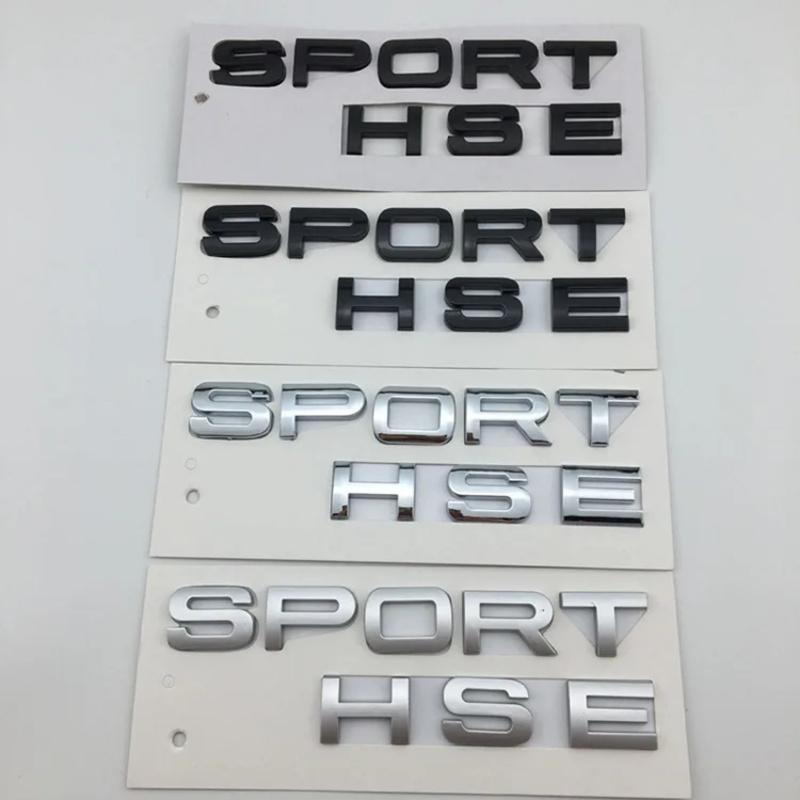 1 шт. Новый Хромированный Матовый серебристый Черный SPORT HSE Большие Буквы Наклейки на багажник Эмблема Наклейка на автомобиль для Range rover Land rover наклейки на автомобиль