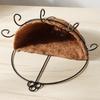 Flowerpot Iron Coconut Garden Hanging Planters Wall Baskets Pot Half Round Plant Holder Case Home Decoration