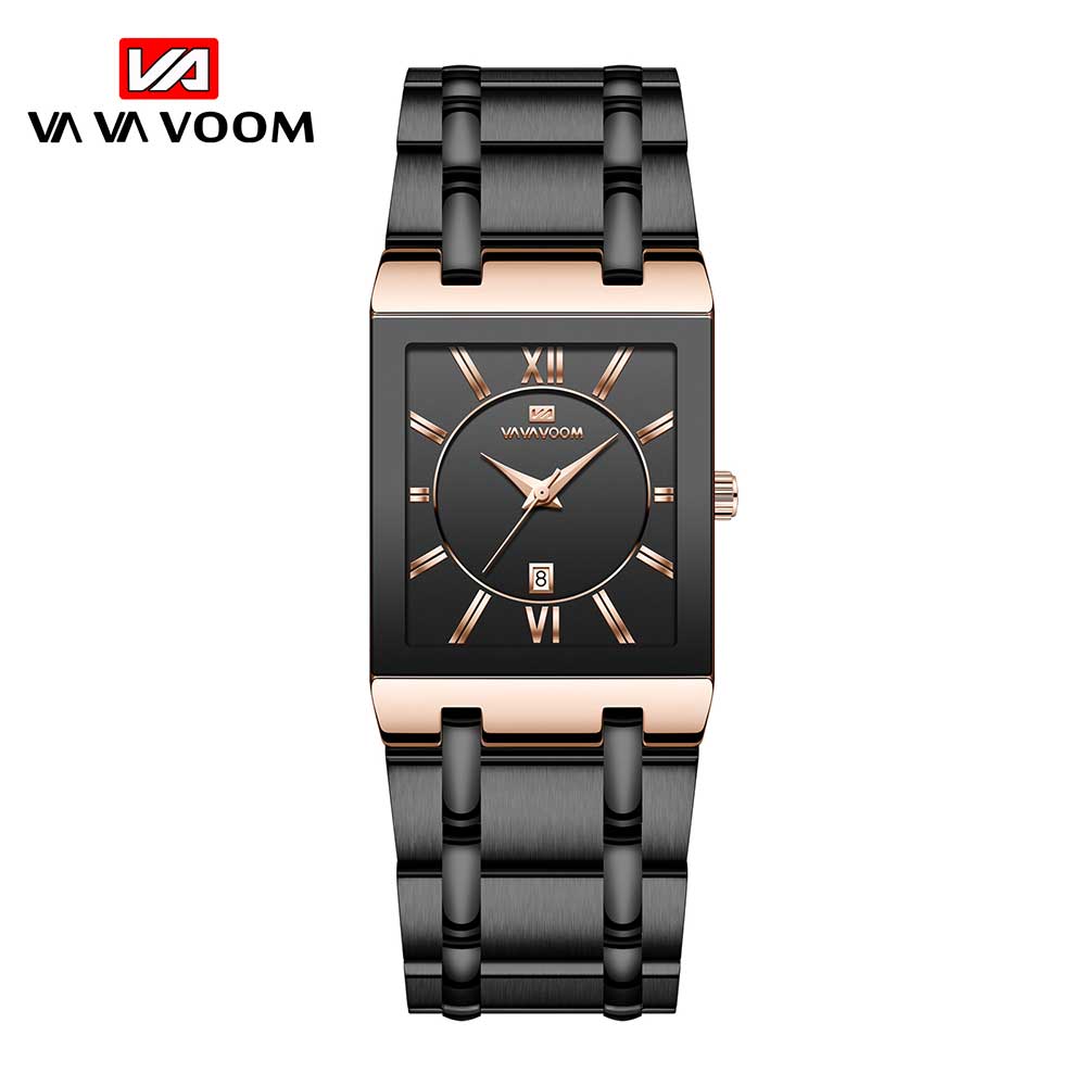 VA VA VOOM Relogio Masculino Спортивные золотые часы Мужские супер мужские часы Лучший бренд Роскошные золотые кварцевые часы из нержавеющей стали 30 м Водонепроницаемые наручные часы