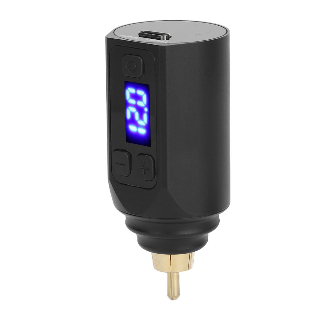 Wireless Tattoo Battery Tattoo Machine Power Supply RCA Interface Adjustable Voltage 3‑12V Power