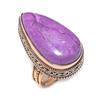 Пурпурит Драгоценный камень Ручная работа Медные украшения Кольцо Размер 9 y9k12