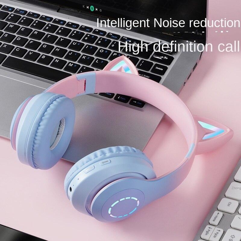 Наушники Bluetooth EarphoneLED Luminous Game Gradient Color Bluetooth-гарнитура Компьютерные гарнитуры