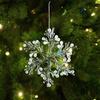 Clear Crystal Christmas Tree Pendants Acrylic Snowflake Piece Xmas Tree Hanging Ornaments  Home
