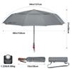 G4Free Large Compact Windproof Golf Umbrella with Automatic Opening and and Vented Double Canopy for Men and Women 54-inch Closing, Rainproof,