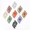 European-American Rhinestone Alloy Brooch: Elegant, Versatile Pin for Women's Clothing and Accessories.