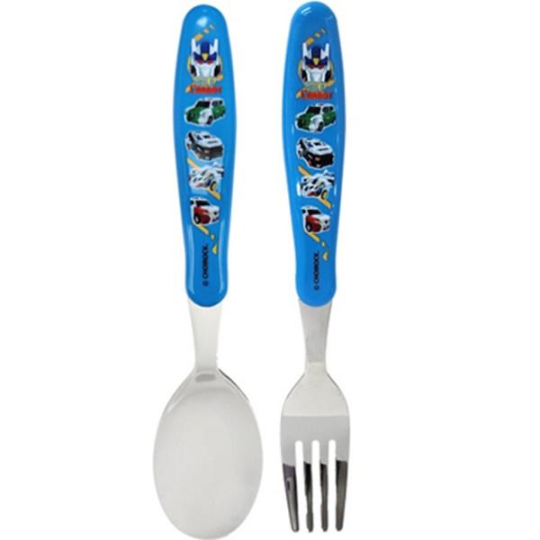 Leburn Hello Carbot 12 Basic Spoon + Fork, Mixed Colors, Korean Popular Tableware