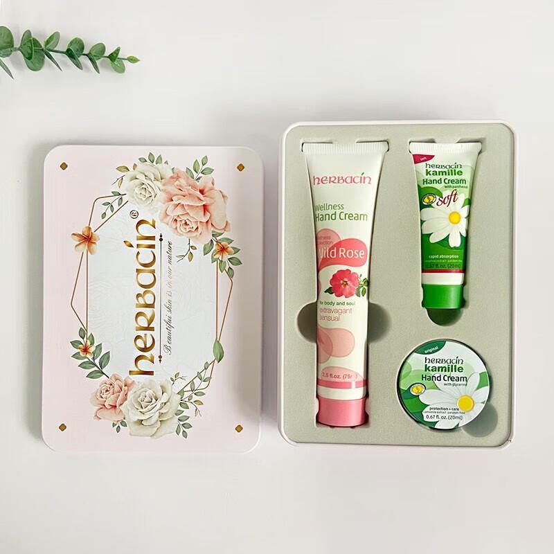 Herbacin Kamill Hand Cream Rose Gift Set