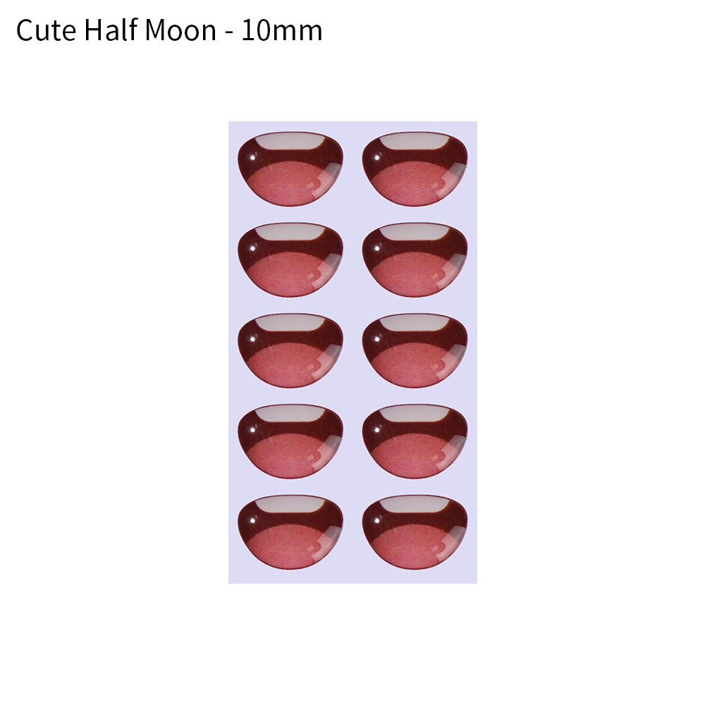 Glass crystal cute Anime Figurine Doll Cartoon Mouth Stickers MouthChips Paper Face Organ Paster