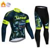 Thermal Fleece Cycling Jersey Set Men Tinkoff Mountian Bicycle Clothes Wear Ropa Ciclismo Racing Team Bike Cycling Clothing