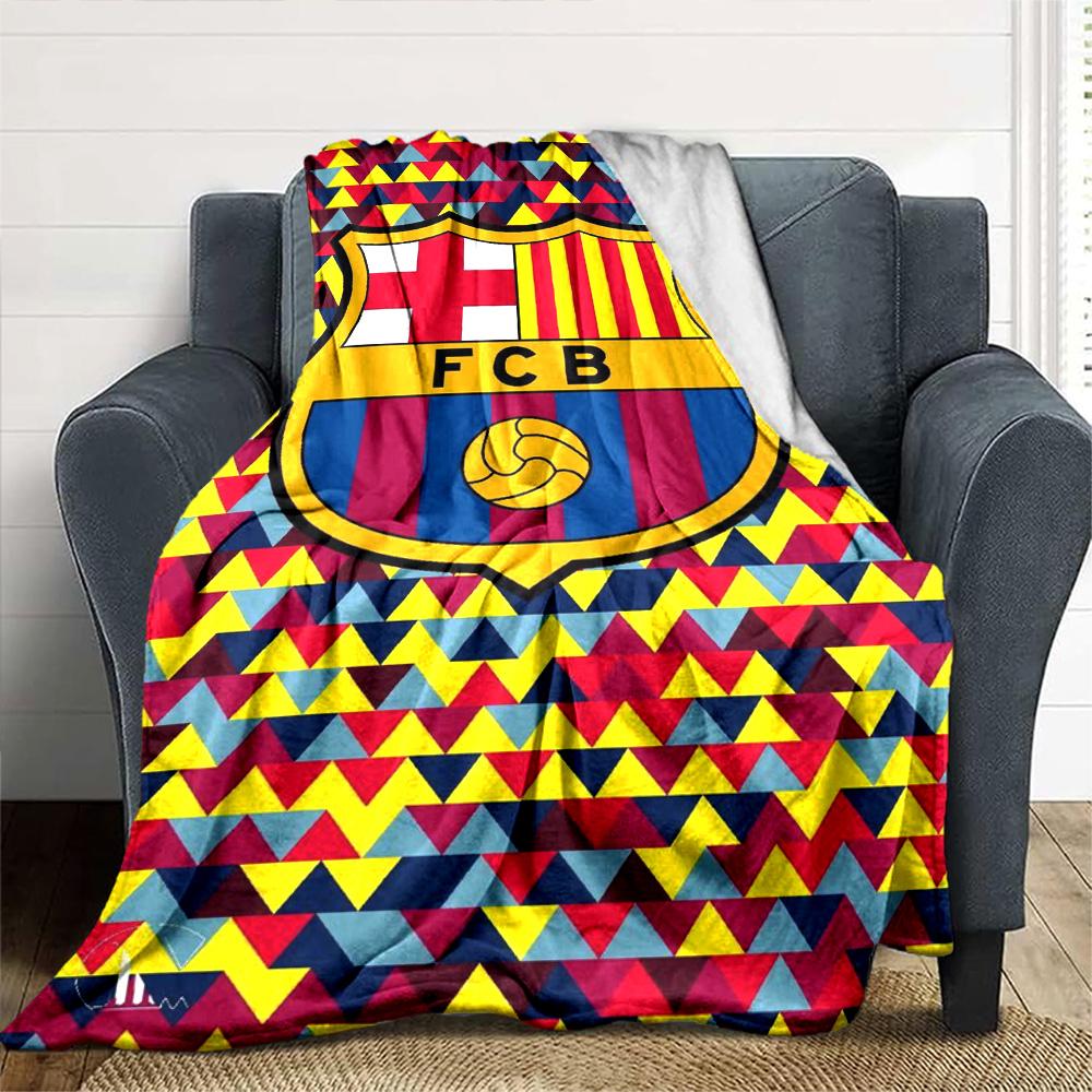 Barcelona Blanket Soft Warm Cozy Perfect for Seaside Bedding Picnics Four Seasons Universal Digital Print Perfect Gift for Relatives and Friends
