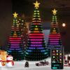 APP Smart Christmas Tree Lights Shape Color Changed Christmas Tree Light Colorful LED String Light Holiday Decoration