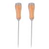 2 Pcs Wooden Handle Ice Pick Maker Machine Portable Crushed Stainless Steel Japanese Style Crushers for Bar