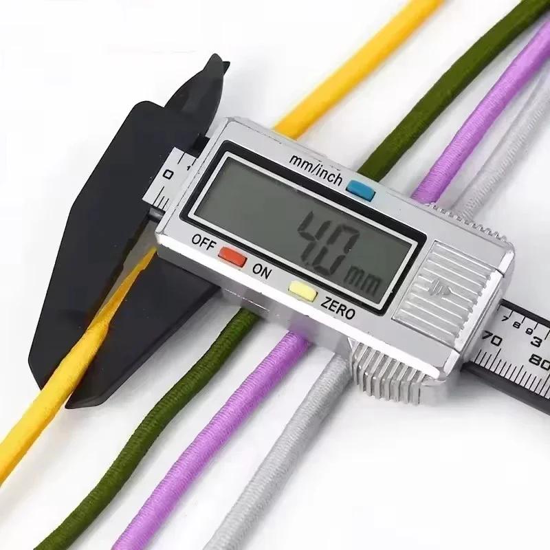 5/10/20 м 4 мм Многоцветная эластичная лента Круглая резинка для волос Банджи Шнурок для шляпы Резинки Одежда Пружинный шнур Швейная косая бейка