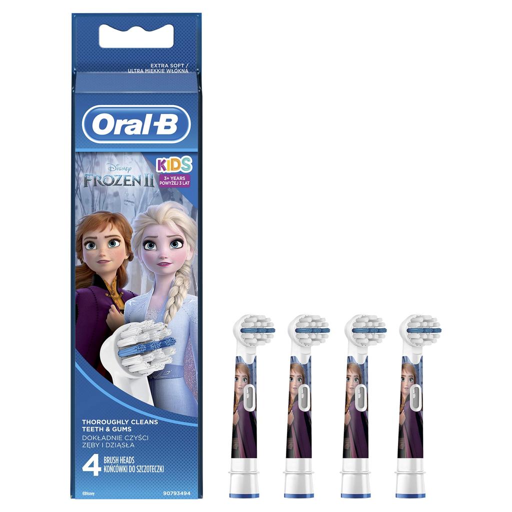 Набор сменных щеток Braun Sumizumi Clean Kids Soft Disney Frozen 2 Oral-B (4 кисти) [Использовал]