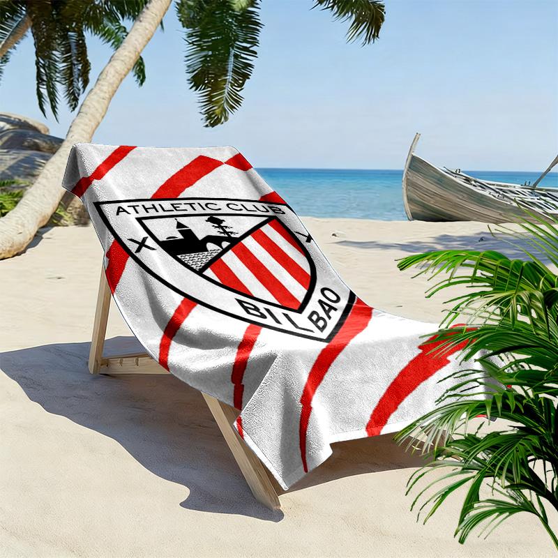 Athletic Club de Bilbao Print Beach Towel, Large Soft Quick Dry Towel for Beach Camping Swimming
