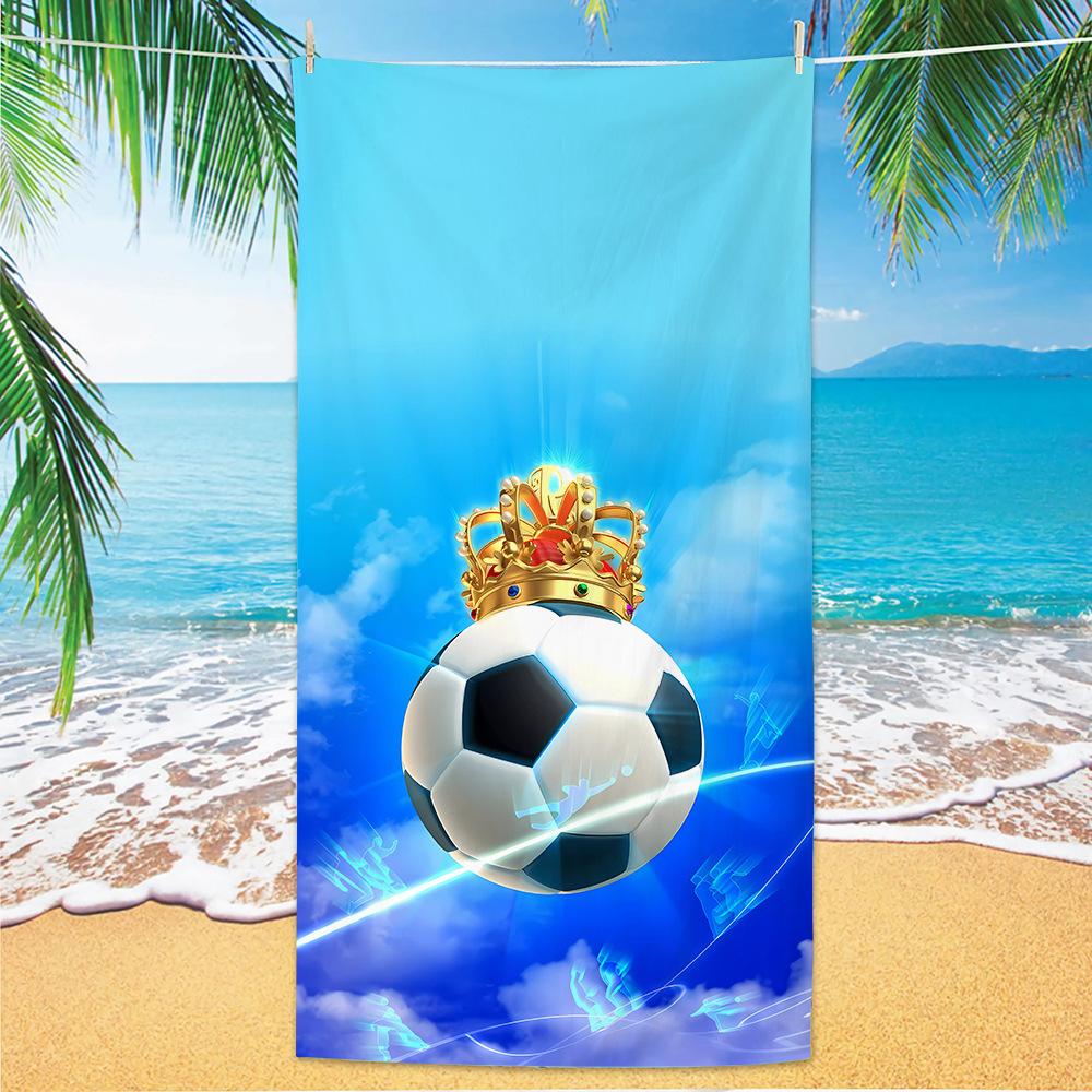 New Football Beach Towel World Cup Theme Microfiber Beach Towel Adult Large Beach Towel