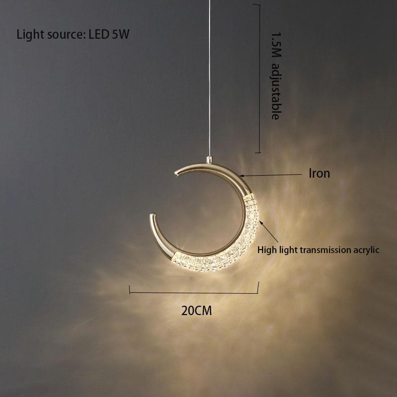 Скандинавские светодиодные подвесные светильники Хрустальная серия Люстра Модная люминария Для освещения спальни, ресторана Домашний декор Лампа Люстра Искусство