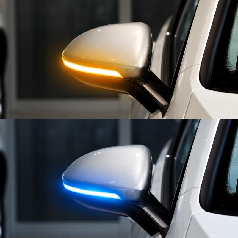 For VW Golf 7 GTI R GTE GTD MK7.5 13-19 Touran Jetta MK7 LED Dynamic Turn Signal Blinker Sequential Side Mirror Indicator Light