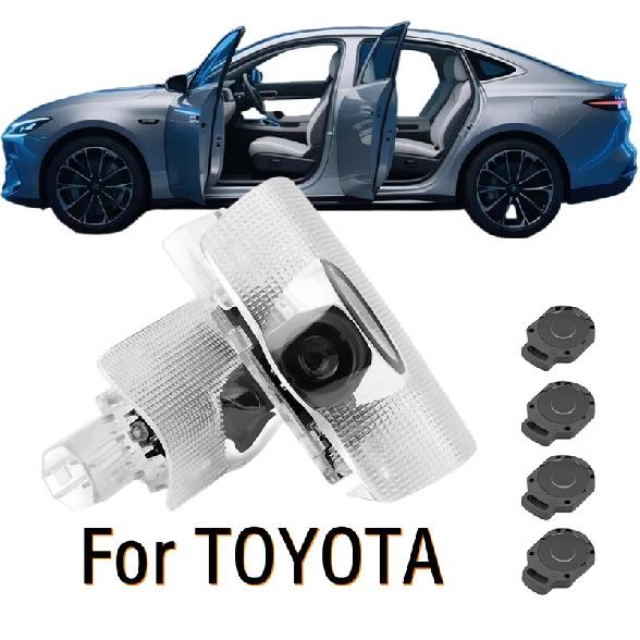 New 2pcs LED Car Door Projector Ghost Shadow Welcome Light Accessories For TOYOTA Camry XV40 XV50 XV70 Corolla Prado150