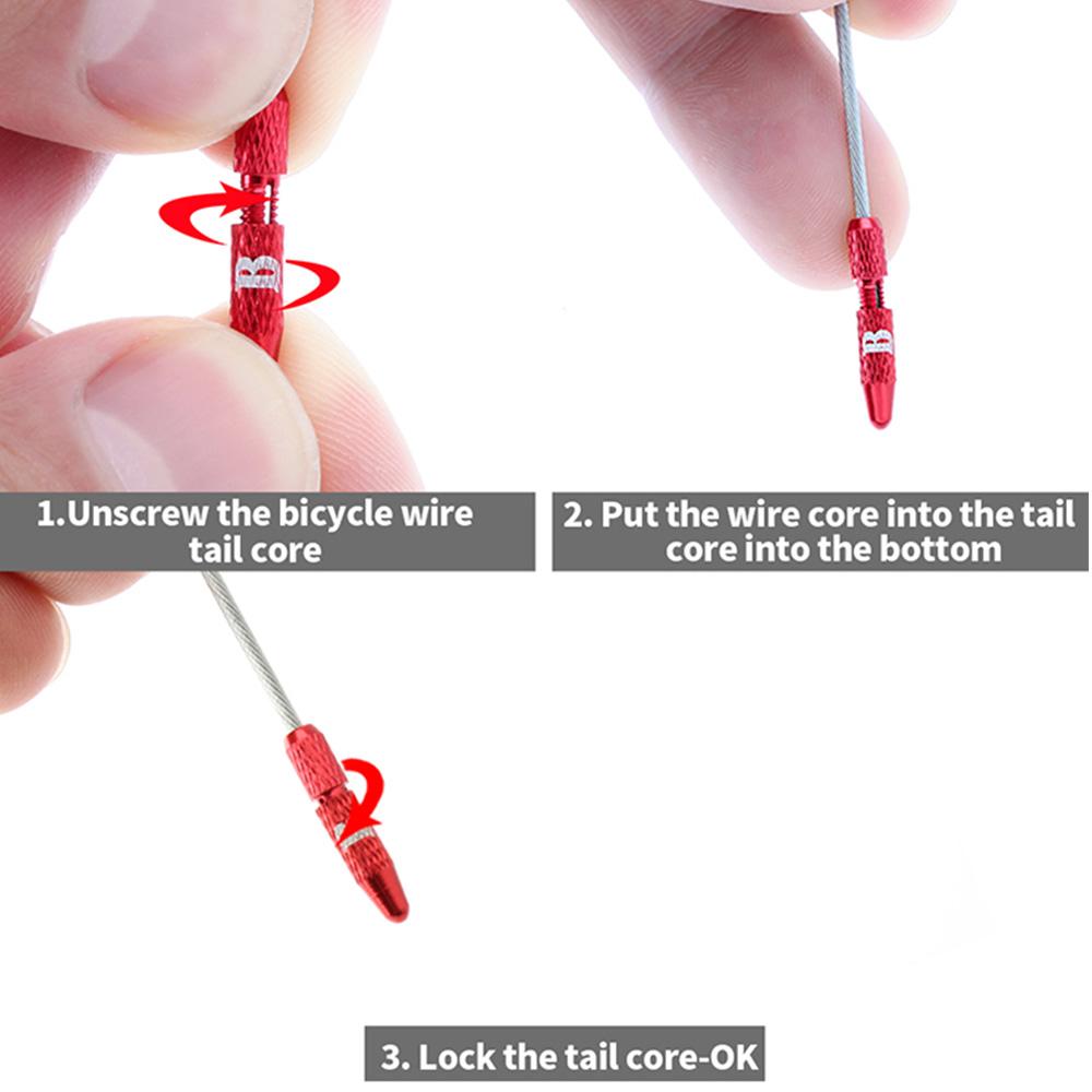 Aluminum Zinc Zinc Alloy Cycling Accessories Cord End Covers Cable Tail Cap Cable Core Cap Shifter Line Cap