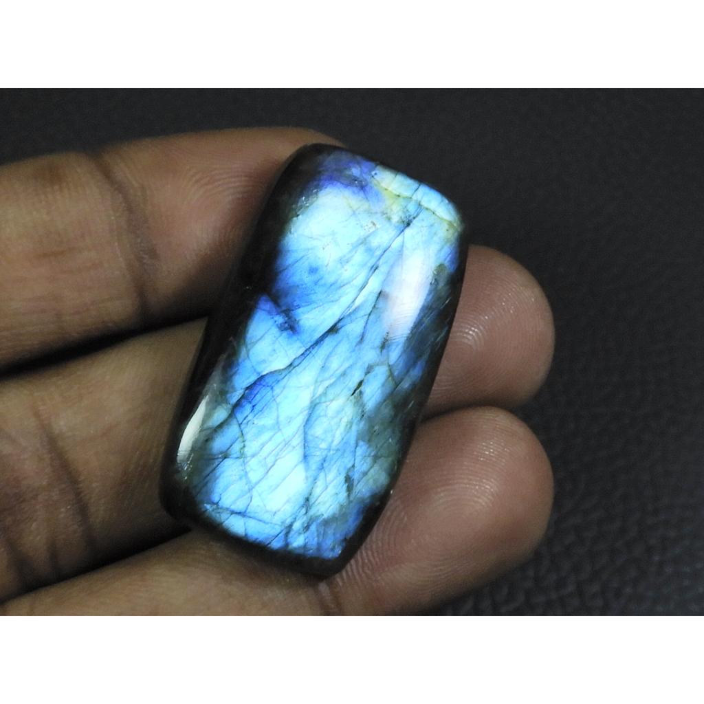 63Cts. Natural Labradorite Blue Octagon Cabochon Loose Gemstone 21X37X07MM B-11