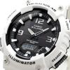 Casio Аналогово-цифровые кварцевые часы с питанием от солнечной энергии серии AQ-S810 Мужская модель для зарубежного рынка (Глянцевый белый AQ-S810WC-7AV)