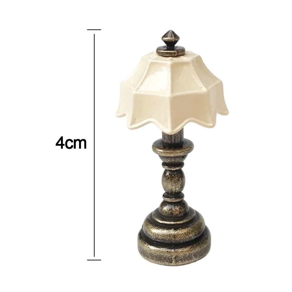 Dollhouse Furniture Toy Lamp Model Miniature Floor Lamp Doll Retro Lamp Crystal Wall Light