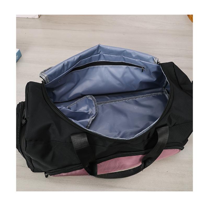 New Leisure Sports Fitness Bag Unisex Fashion High Capacity Short Distance Travel Bag Dry and Wet Separation Independent Shoe Pocket Nylon Luggage Bag