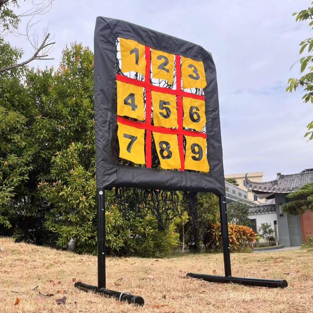 Portable Nine-Grid Baseball Throwing and Practice Net for Indoor/Outdoor Use