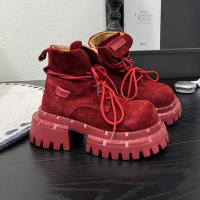 Приковывающие взгляд сверхлегкие ботинки Мартина на подошве, женские новые на шнуровке, на мягкой подошве, повседневные универсальные короткие ботинки