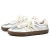 adidas VL COURT 3.0 RISK Серебристый Морозный Жемчуг Скользкие Устойчивые к истиранию Низкие Кеды для Скейтборда Серебристые JQ7315(Команда27-)