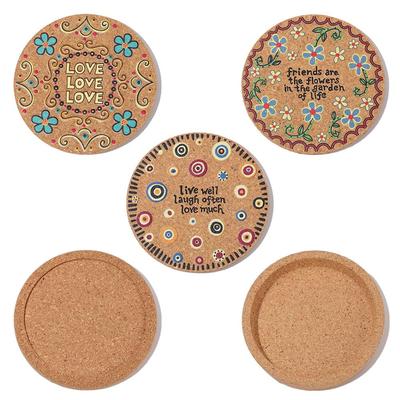 Подставки под тарелки Подставки под чай Подставка для кружки Противоожоговая термоподкладка Термостойкие пробковые подставки Деревянная подставка под чашку