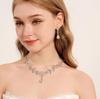 Luxury Rhinestone Bridal Necklace Set - High-End Wedding Accessories