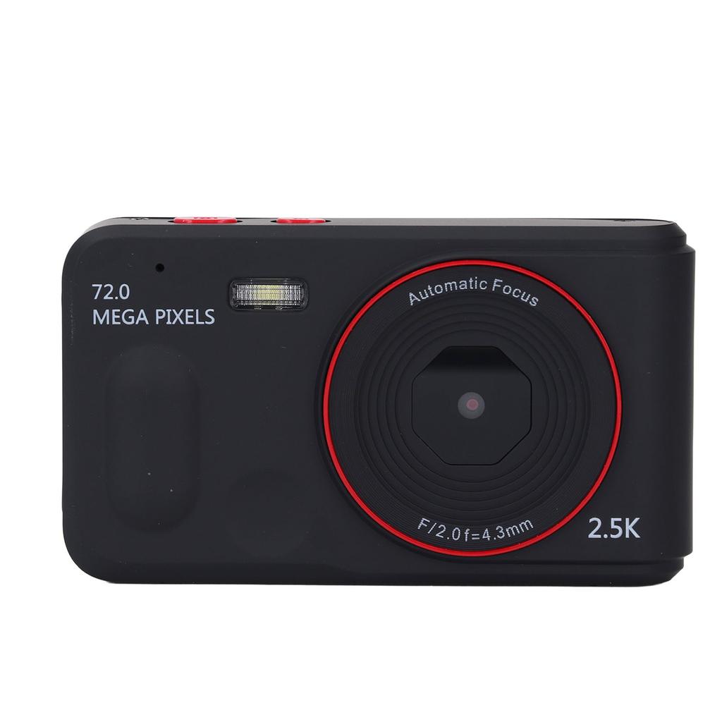 Digital Camera 72MP 2.5K 16x Zoom Auto Focus Anti Shake 2.4 Inch Screen Portable Compact Camera for