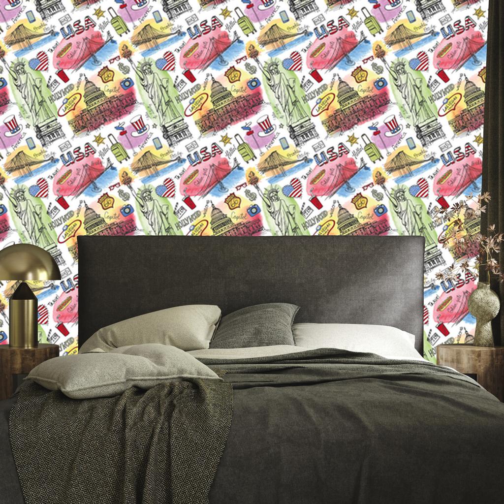 Wallpaper Decorative pattern for living room and bedroom 50x1000