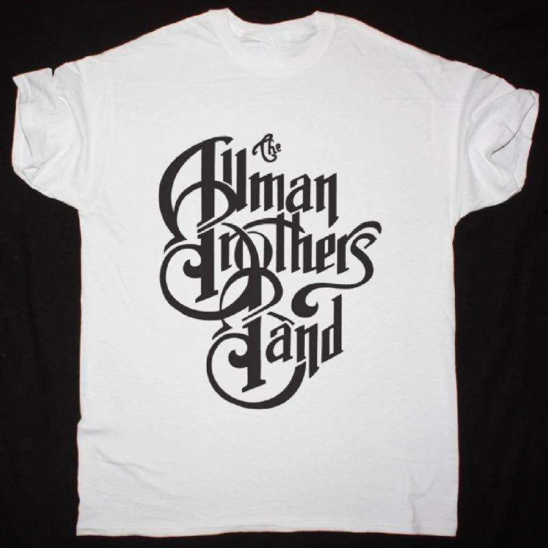 Vtg The Allman Brothers Band Cotton White Full Size Men Women Shirt US106