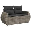 VidaXL Salon de Jardin avec Coussins 6 pcs, Canapés de Terrasse, Ensemble de Meubles de Patio, Mobilier d'Extérieur, Gris 3221409