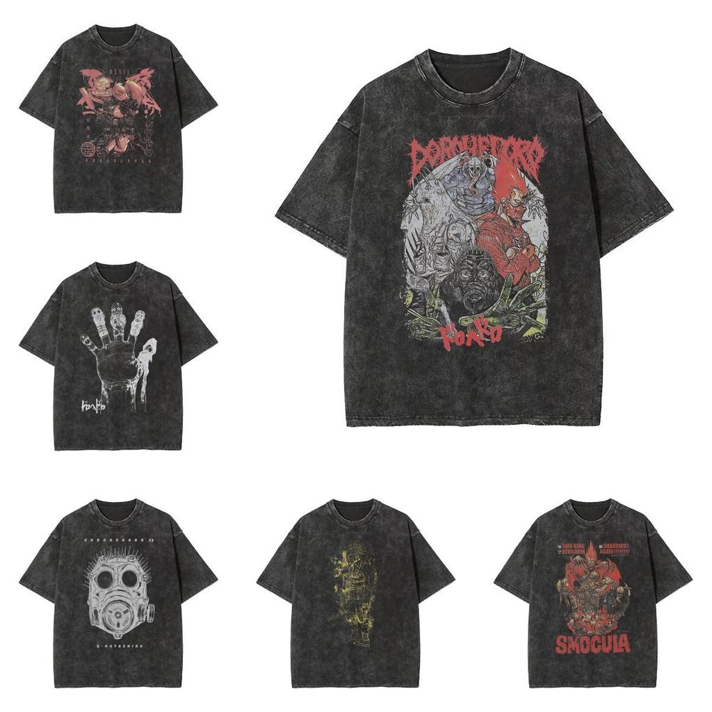 Мультяшная футболка Dorohedoro для подростков мальчиков, хлопковая, с коротким рукавом, повседневная, модная