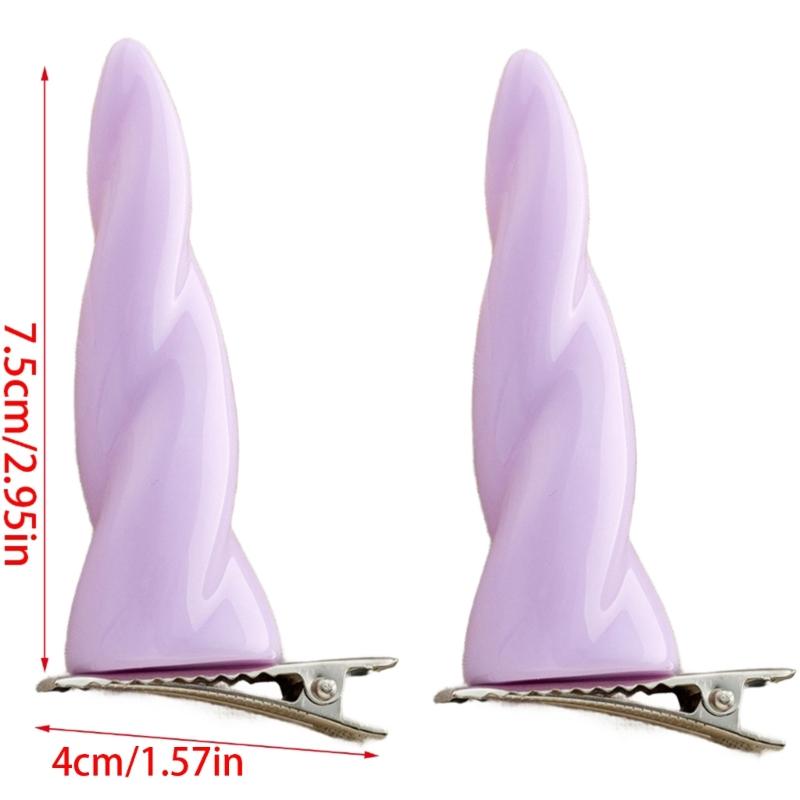 Аниме Заколка для волос Рог Хэллоуин Рог Плоская заколка Хэллоуин Заколка для волос Животное Элегантная заколка для волос для косплея