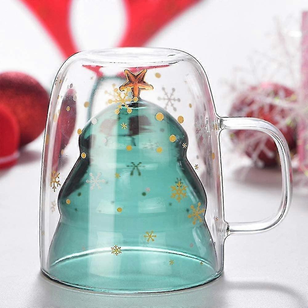 Cute Mugs Christmas Coffee Mug, Tea Cup, Milk Cup Glasses Double Wall Insulated Glasses Espresso Cup, Best Christmas For Women,men,kid, Office And Per