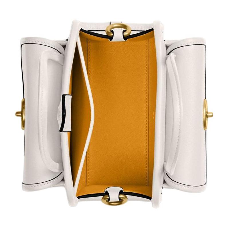 COACH handbag Safari 16 Retro Iconic Turnlock Fastener Detachable Chain Shoulder Strap Cow Leather Tote Bag Tote Bag Shopping Bag Shoulder Crossbody