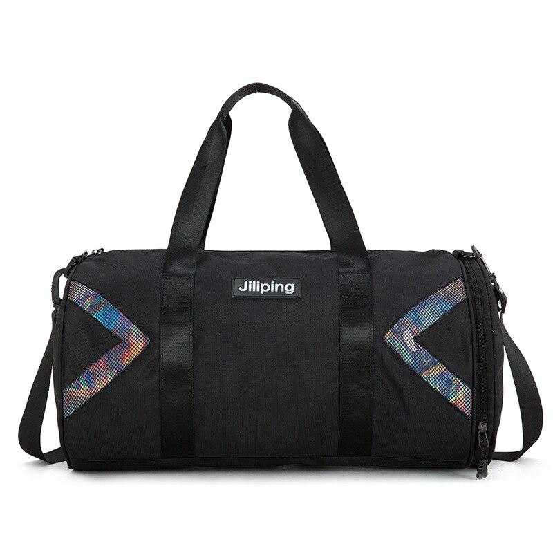 Fitness Gym Nylon Large Training Shoulder Yoga Patchwork Travel Duffel Outdoor Tas Sac De Sport Bag