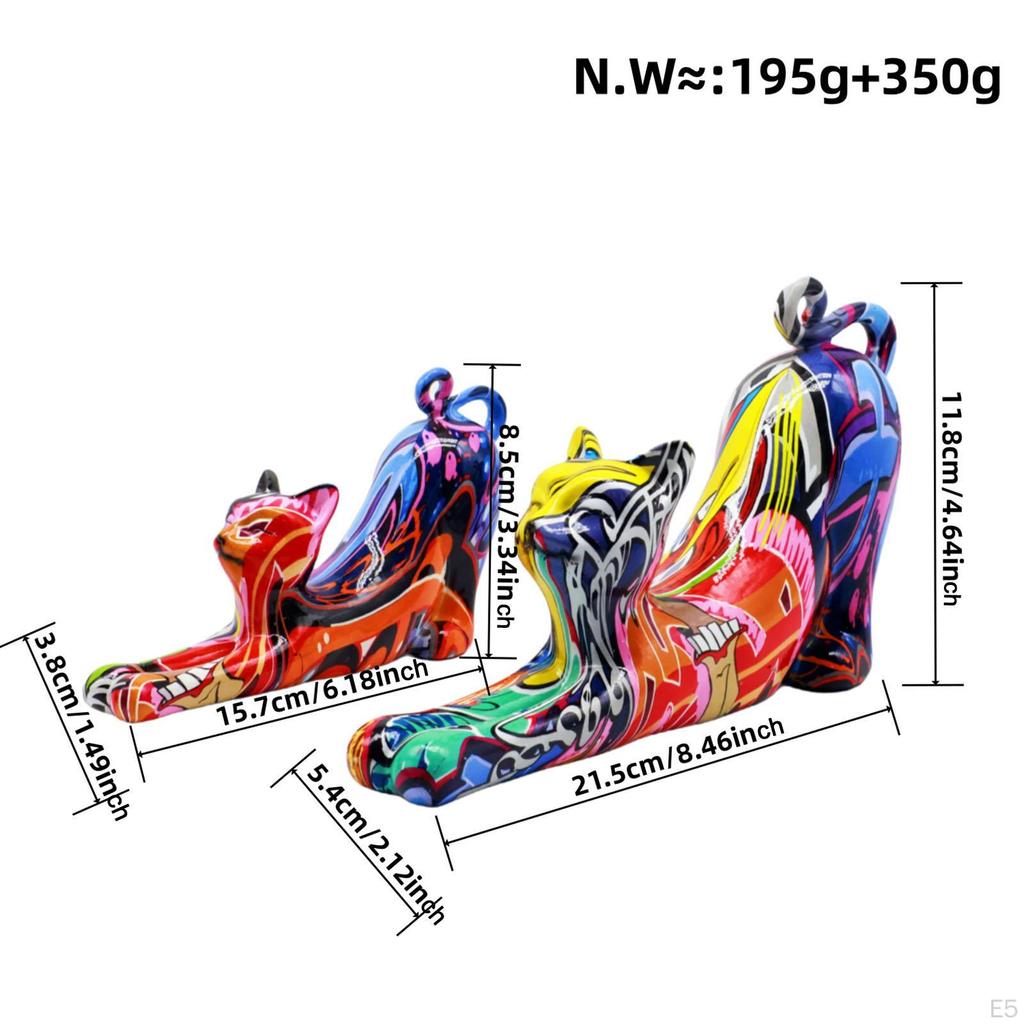 Статуэтка кошки, статуэтка животного, подарки, украшение, скульптура для журнального столика, дома