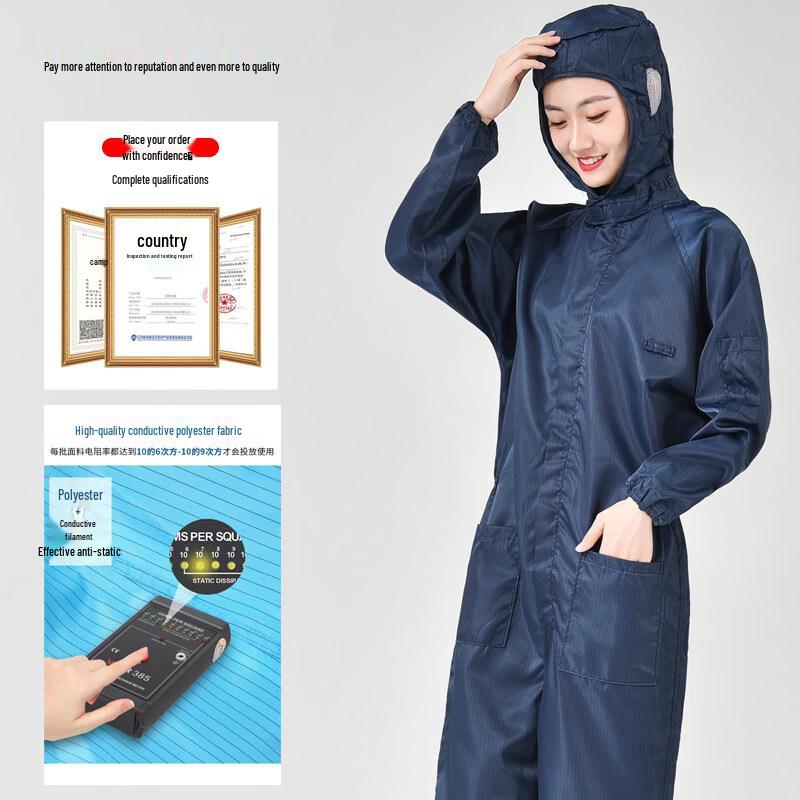 Ally Unisex Anti-static Hooded Coverall