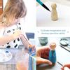 20 шт. Деревянные куклы-прищепки Набор для рисования вручную DIY Поделки Игрушка Домашний Декор Искусство Подарок