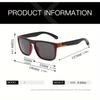 2PCS Fashion Square Sunglasses Men Vintage Plastic Male Sun Glasses Women Stylish Black Sport Shades UV400