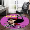 1pc Mafalda1 Print Round Carpet Chair Round Carpet Suitable for Bedroom Living Room Home Decorative Carpet